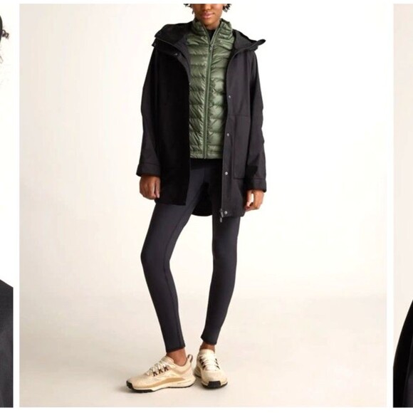 Quince Rain Jacket Women’s Weatherproof Oversized Mid-Length Black M - Picture 15 of 16